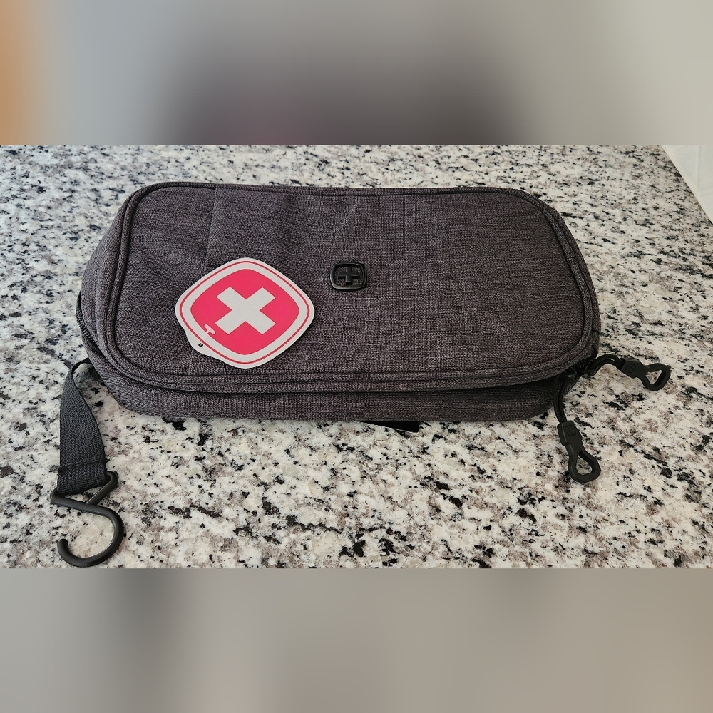 SwissGear Convertible Handle Hanging Dopp Travel Kit - Heather Gray